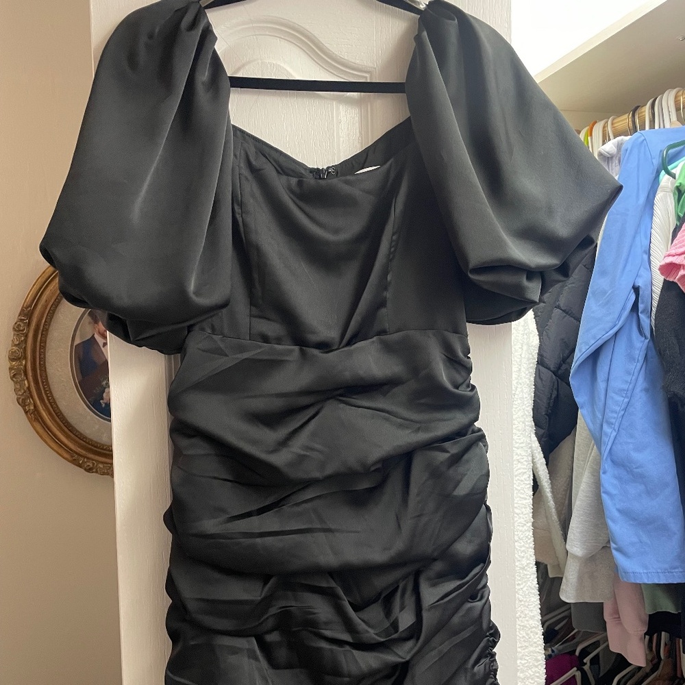 Black cocktail dress